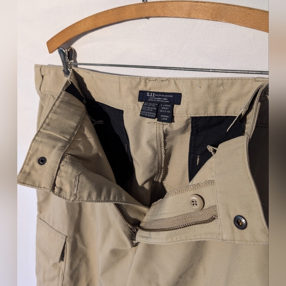 5.11 Tactical Pants XL- Khaki 39 waist, Long inseam - Picture 4 of 15